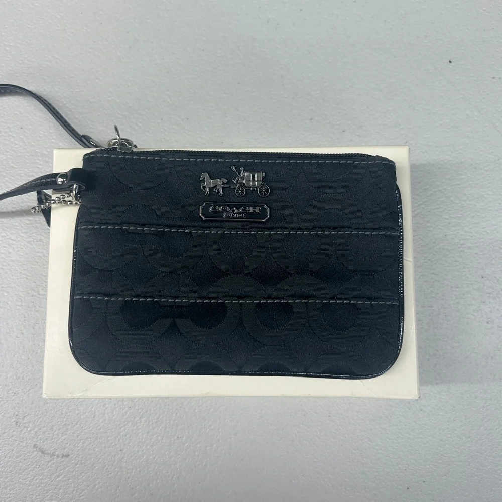 Coach Black Wristlet